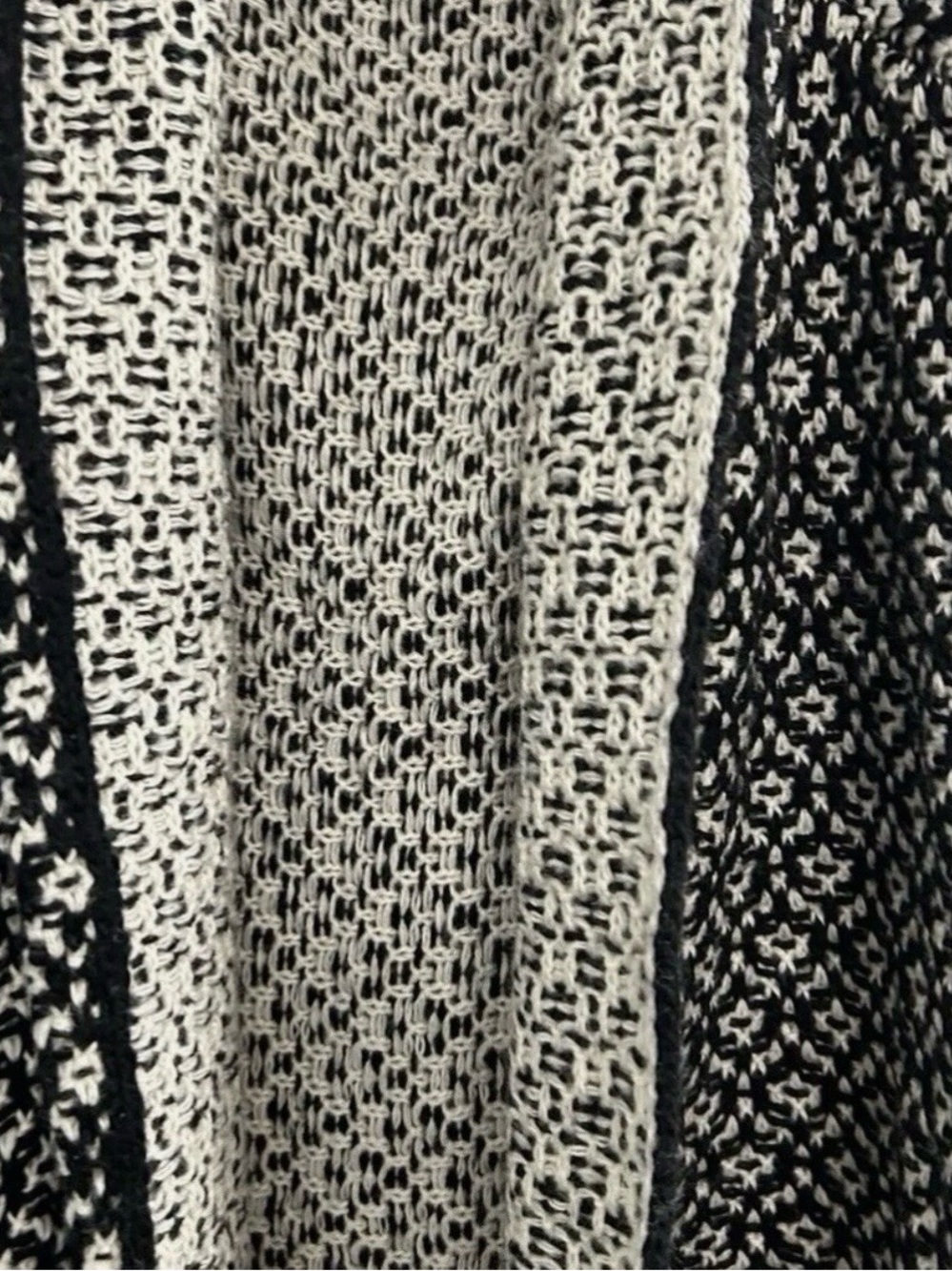 Women’s Fylo Black And White Cardigan Size XXL 2XL - Picture 2 of 4